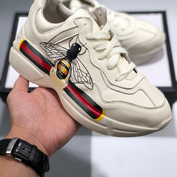 NEWGucci leather casual shoes small white shoes